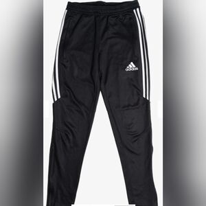 adidas Black Joggers with White 3-Stripes